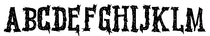 ZP Hobgobbies Hairy Font UPPERCASE