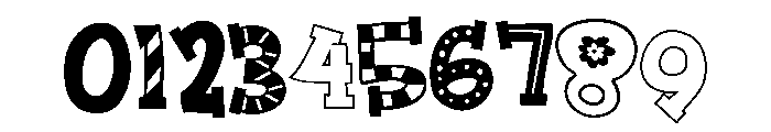 ZP Hoppity Block Font OTHER CHARS