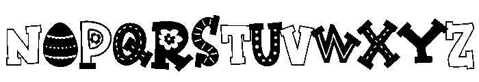 ZP Hoppity Block Font UPPERCASE