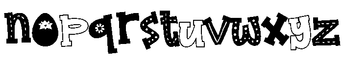 ZP Hoppity Block Font LOWERCASE