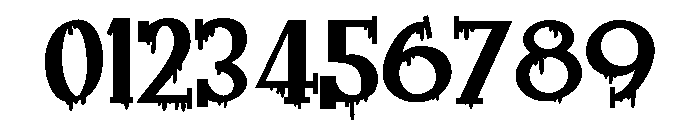 ZP Hughley Horror Condensed Font OTHER CHARS