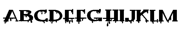 ZP Hughley Horror Expanded Font UPPERCASE