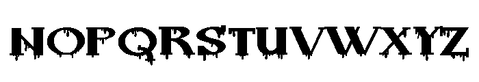 ZP Hughley Horror Expanded Font UPPERCASE