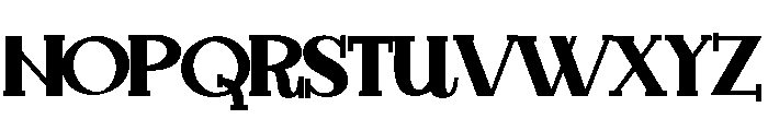 ZP Hughrah Font UPPERCASE