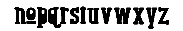 ZP Hustlemania Font LOWERCASE