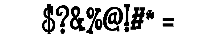 ZP Ice Cream Alley Condensed Bold Font OTHER CHARS