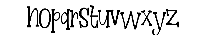 ZP Ice Cream Alley Condensed Font LOWERCASE