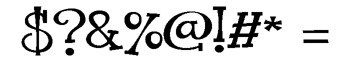 ZP Ice Cream Alley Expanded Font OTHER CHARS