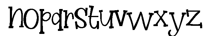 ZP Ice Cream Alley Font LOWERCASE