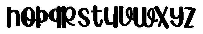 ZP Incongruous Bold Font LOWERCASE