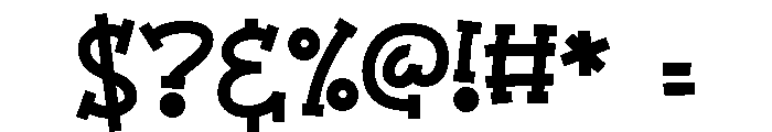 ZP Intercept Bold Font OTHER CHARS