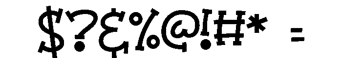 ZP Intercept Font OTHER CHARS