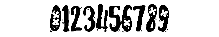 ZP Irish Jig Shamrock Font OTHER CHARS