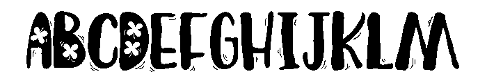 ZP Irish Jig Shamrock Font UPPERCASE