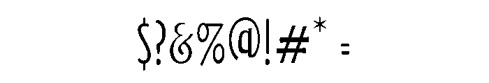 ZP Jack and the Beanstalk Condensed Light Font OTHER CHARS