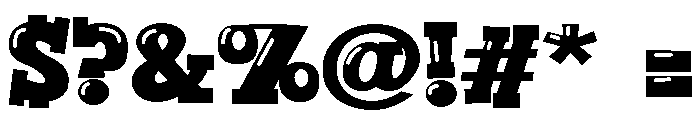 ZP Jackitorial Glow Font OTHER CHARS
