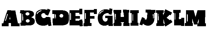 ZP Jackitorial Glow Font UPPERCASE