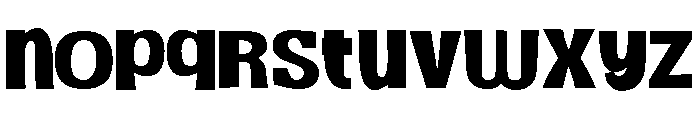 ZP Jackman Bold Font LOWERCASE
