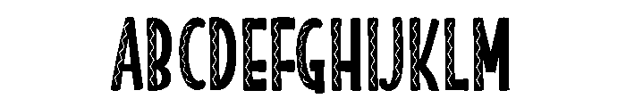 ZP Jacobo Condensed Font UPPERCASE