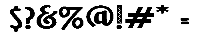 ZP Jacobo Expanded Font OTHER CHARS