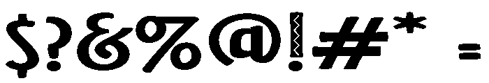 ZP Jacobo Extra-expanded Font OTHER CHARS