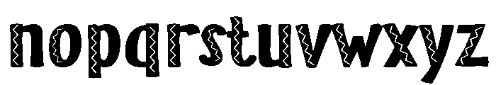 ZP Jacobo Extra-expanded Font LOWERCASE