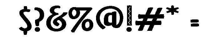 ZP Jacobo Semi-expanded Font OTHER CHARS