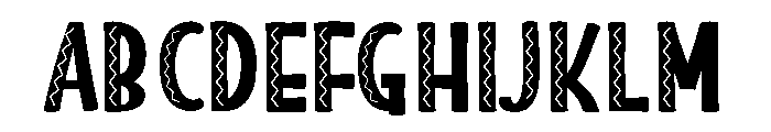 ZP Jacobo Semi-expanded Font UPPERCASE
