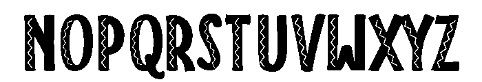 ZP Jacobo Semi-expanded Font UPPERCASE
