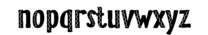 ZP Jacobo Semi-expanded Font LOWERCASE