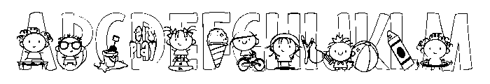 ZP Jangle Pippins Play Condensed Font UPPERCASE