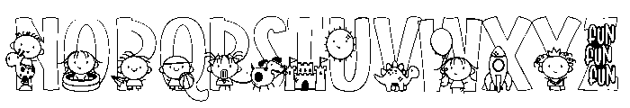 ZP Jangle Pippins Play Condensed Font UPPERCASE
