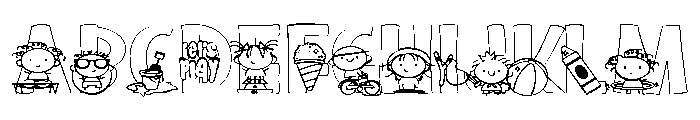 ZP Jangle Pippins Play Expanded Font UPPERCASE