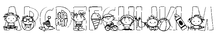 ZP Jangle Pippins Play Font UPPERCASE