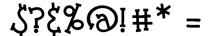 ZP Jaukster Font OTHER CHARS