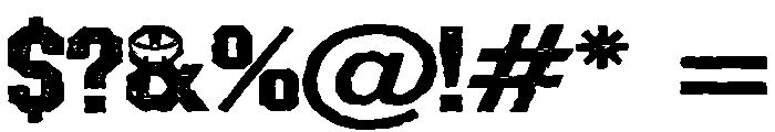 ZP Jersey Jack Expanded Font OTHER CHARS