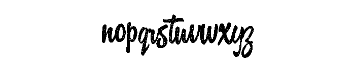 ZP Jersey Jack Script Condensed Font LOWERCASE