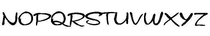 ZP Jersey Jack Script Expanded Font UPPERCASE
