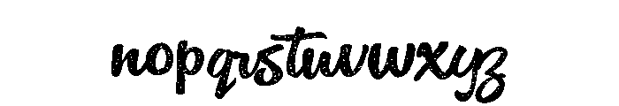 ZP Jersey Jack Script Expanded Font LOWERCASE