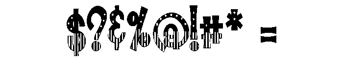 ZP Jolly July Condensed Font OTHER CHARS