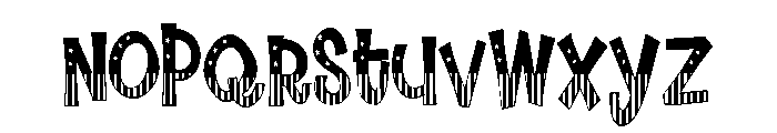 ZP Jolly July Condensed Font LOWERCASE