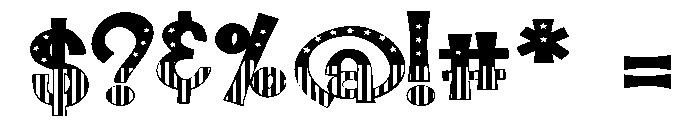 ZP Jolly July Expanded Font OTHER CHARS