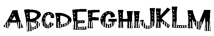 ZP Jolly July Expanded Font UPPERCASE