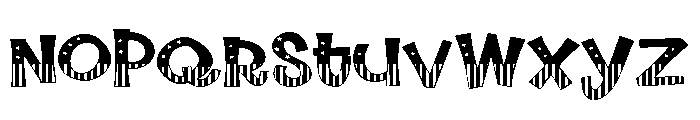 ZP Jolly July Expanded Font LOWERCASE