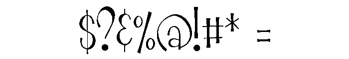 ZP Jolly Roger Condensed Light Font OTHER CHARS