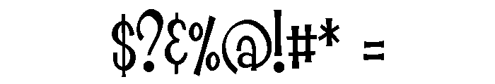 ZP Jolly Roger Condensed Font OTHER CHARS