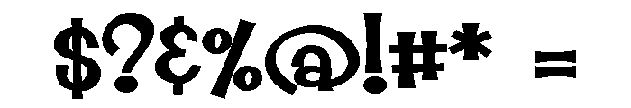 ZP Jolly Roger Expanded Bold Font OTHER CHARS