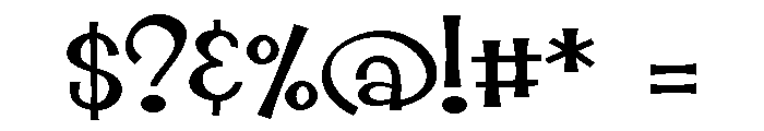 ZP Jolly Roger Roger Expanded Font OTHER CHARS