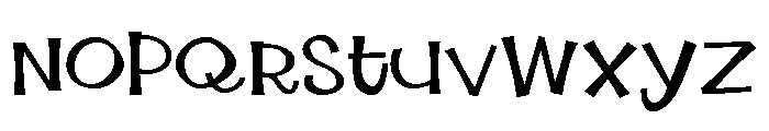 ZP Jolly Roger Roger Expanded Font LOWERCASE