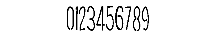 ZP Junkgirl Stencil Condensed Font OTHER CHARS